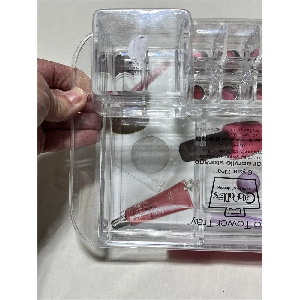 Caboodles‎ Crystal Clear Cosmetic Makeup Keeper Tray Organizer BNIP